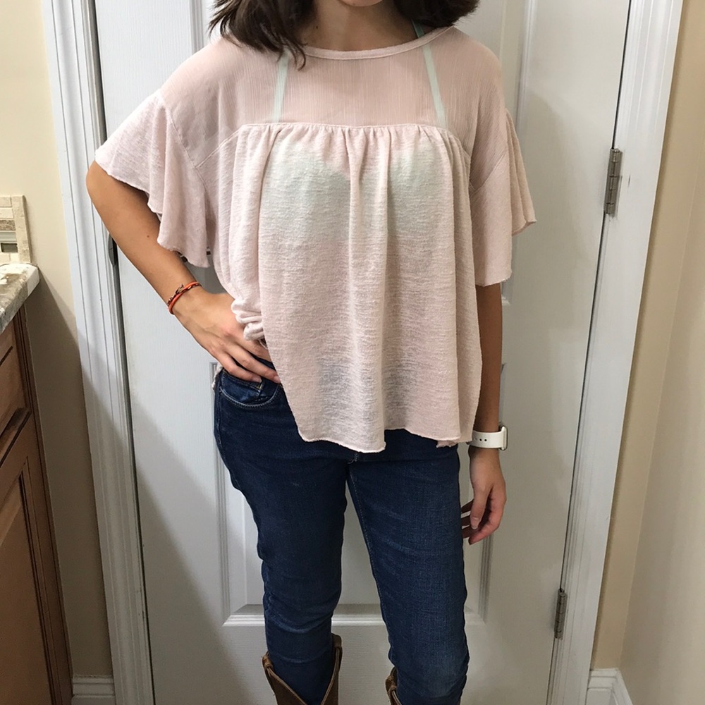 Pink blouse